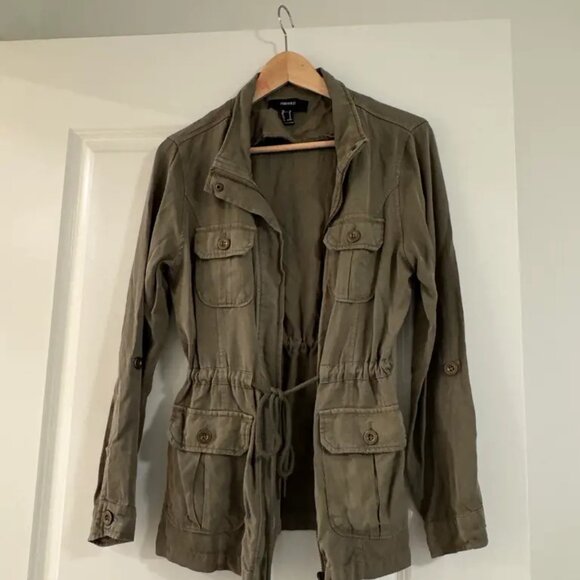 military green jacket - Picture 2 of 2